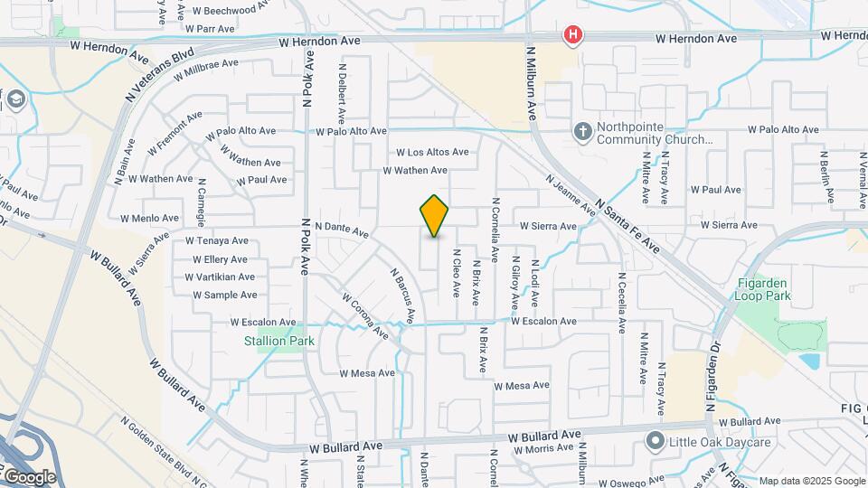 6379 N Forestiere Ave Map and Location Details