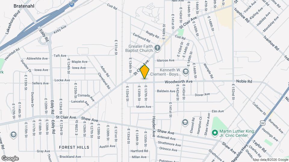 13517 Woodworth Ave Map and Location Details