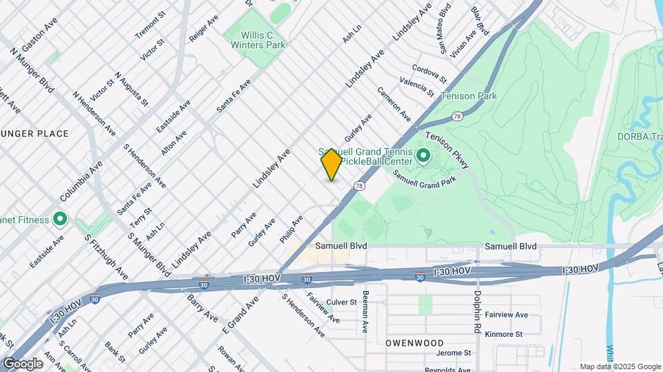 1030 Parkview Ave Map and Location Details