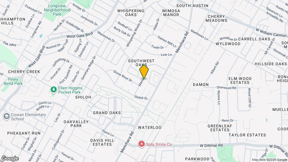 8001 Manassas Dr Map and Location Details