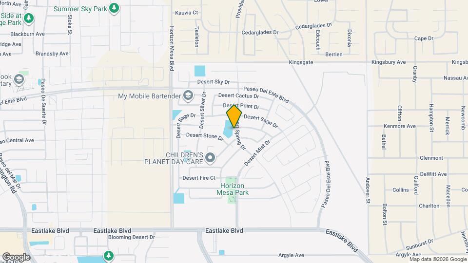 780 Desert Spring Dr Map and Location Details