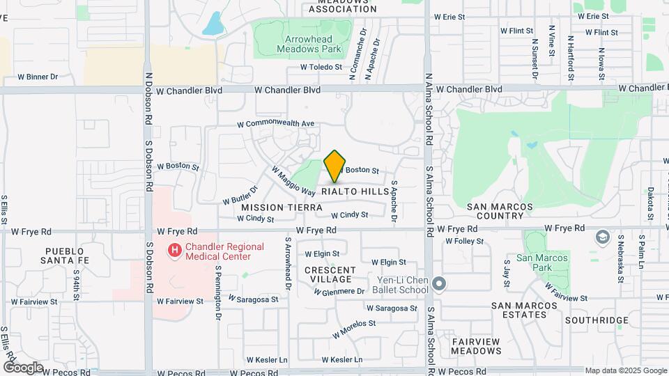 1321 W Butler Dr Map and Location Details