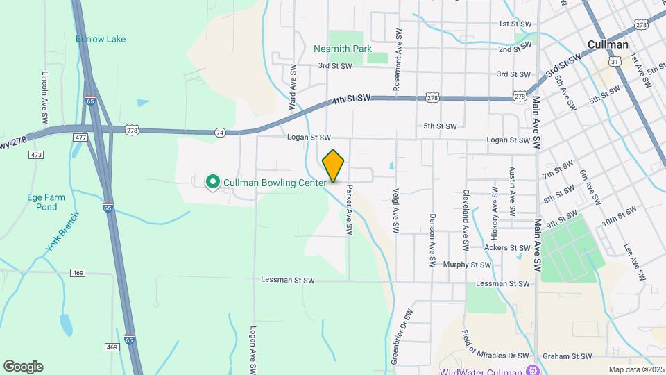 1544 Willow St SW Map and Location Details