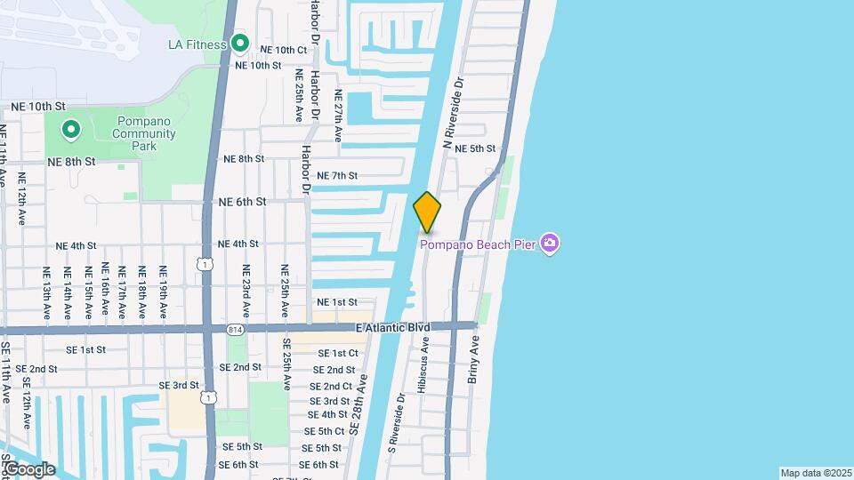 299 N Riverside Dr Map and Location Details