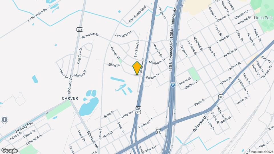 1118 Oaklawn St Map and Location Details