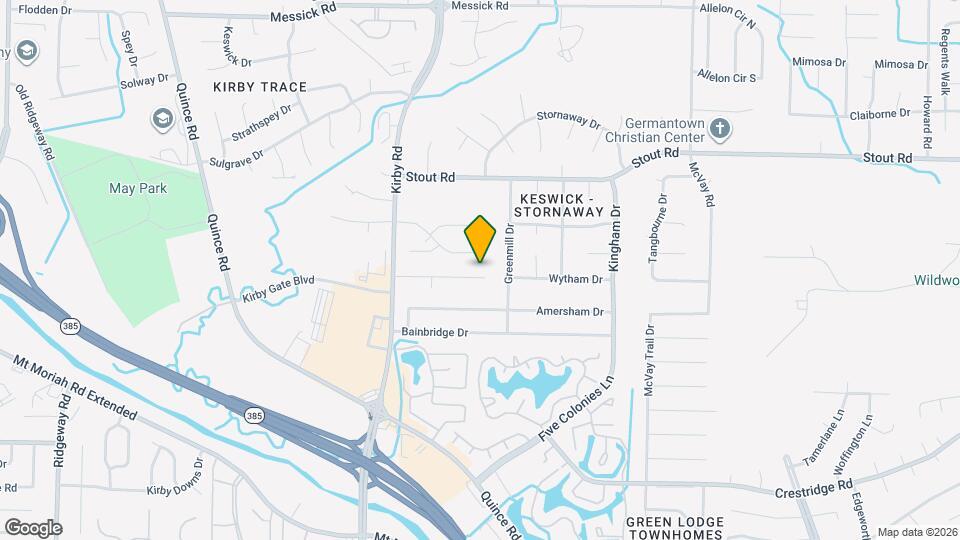 6736 Kirby Trace Cove Map and Location Details