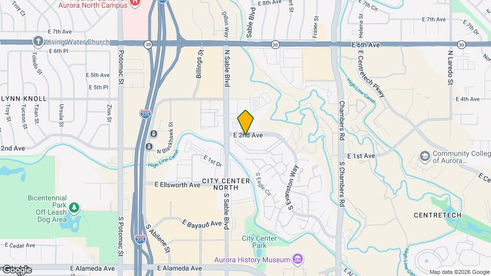 14602 E 2nd Ave #C-311 C Map and Location Details