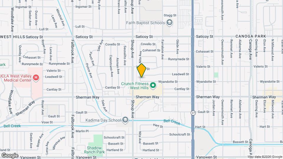 22325 Wyandotte St Map and Location Details