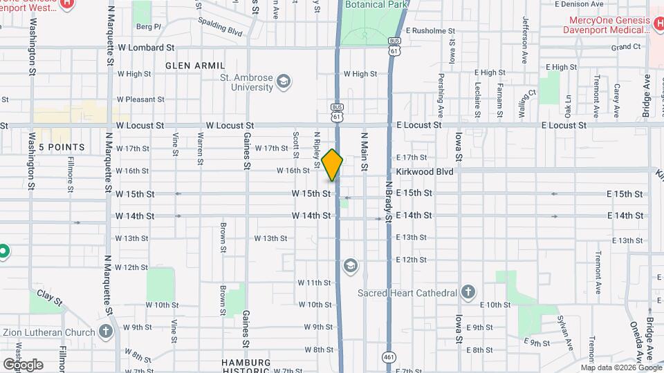 1510 N Harrison St Map and Location Details