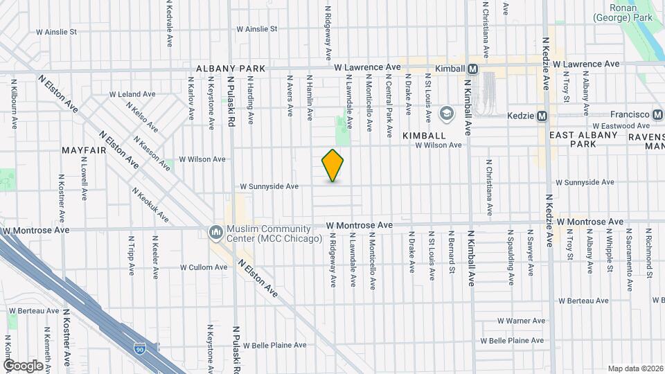 3749 W Sunnyside Ave, Unit #  03 Mapa y Detalles de la Ubicación