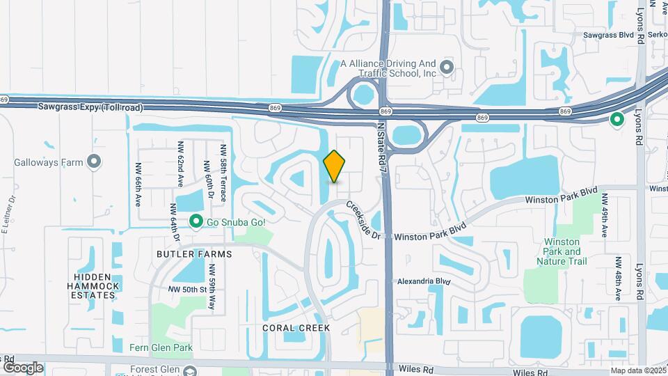 5316 NW 57th Way Map and Location Details
