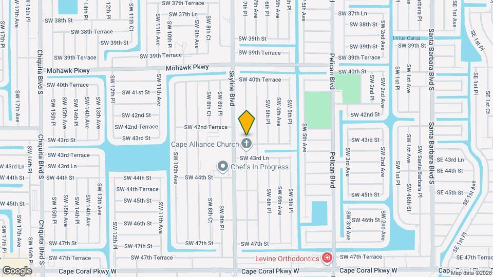 4204 SW 7th Pl Map and Location Details