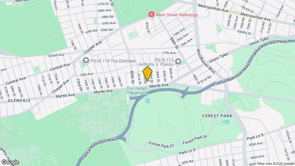 82-03 Myrtle Ave Map and Location Details