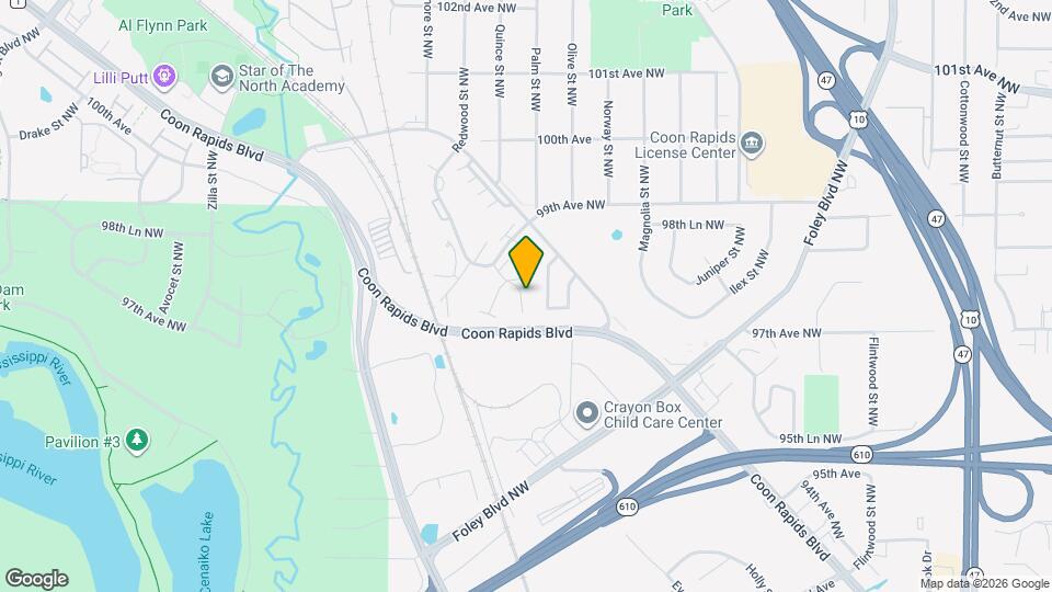 800 98th Ave NW, Unit 202 Map and Location Details