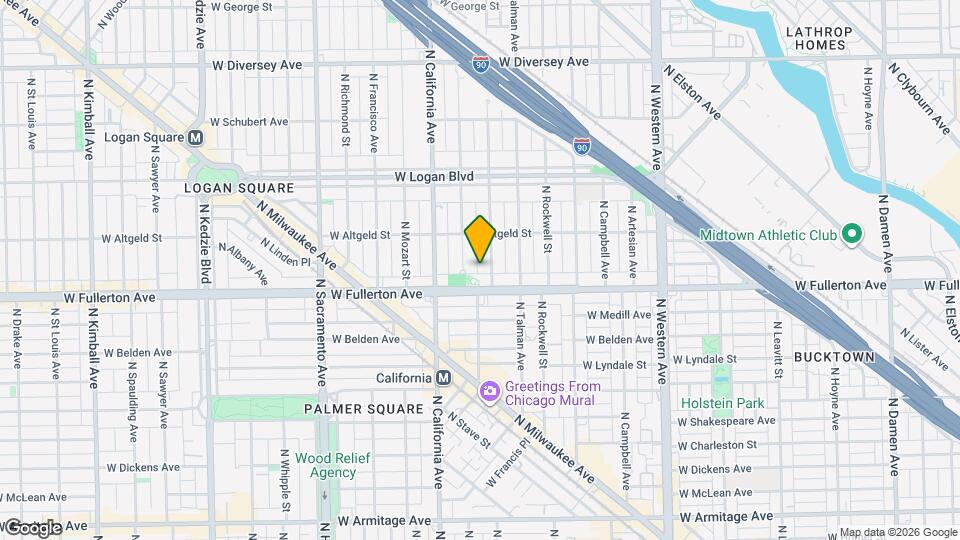 2418 N Washtenaw Ave Map and Location Details