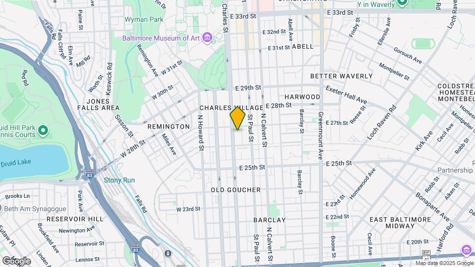 2633 N Charles St Map and Location Details