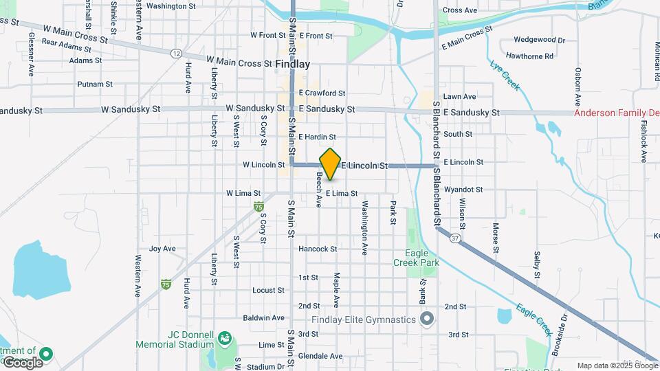 214 E Lima St, Unit D Map and Location Details