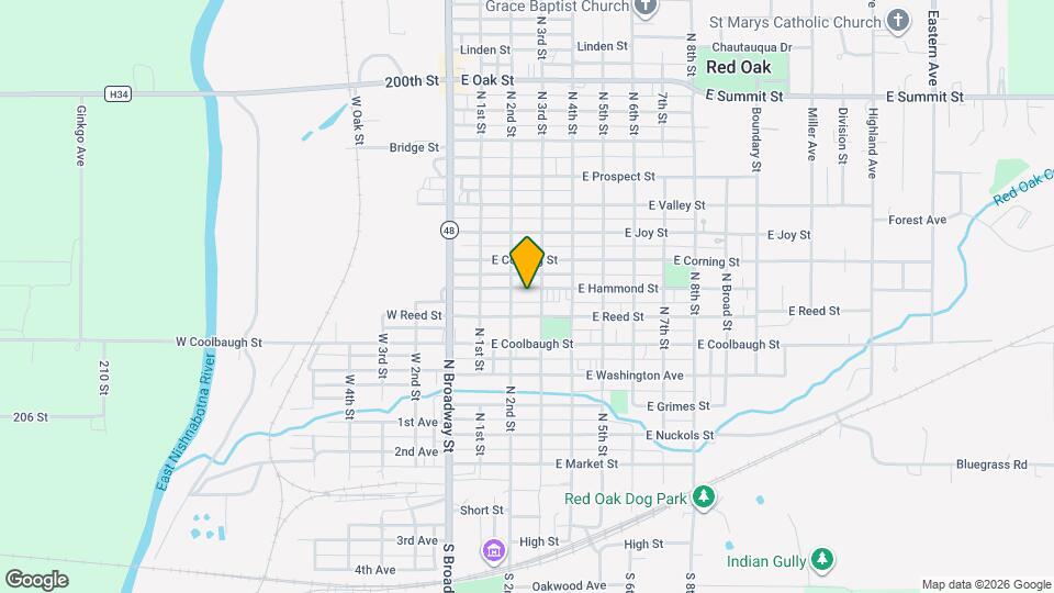 206 E Hammond St Mapa y Detalles de la Ubicación