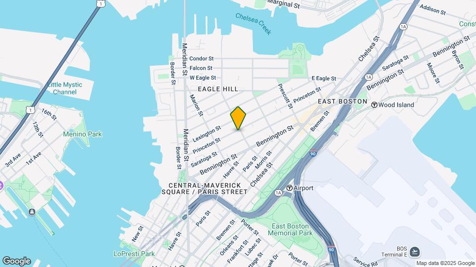 127 Princeton St, Unit 1 Map and Location Details