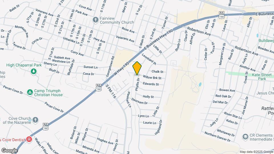 1206 Phyllis Dr Mapa y Detalles de la Ubicación