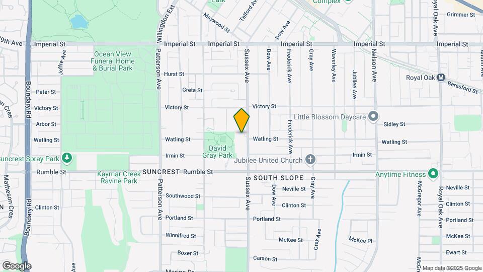 7401 Sussex Av Map and Location Details