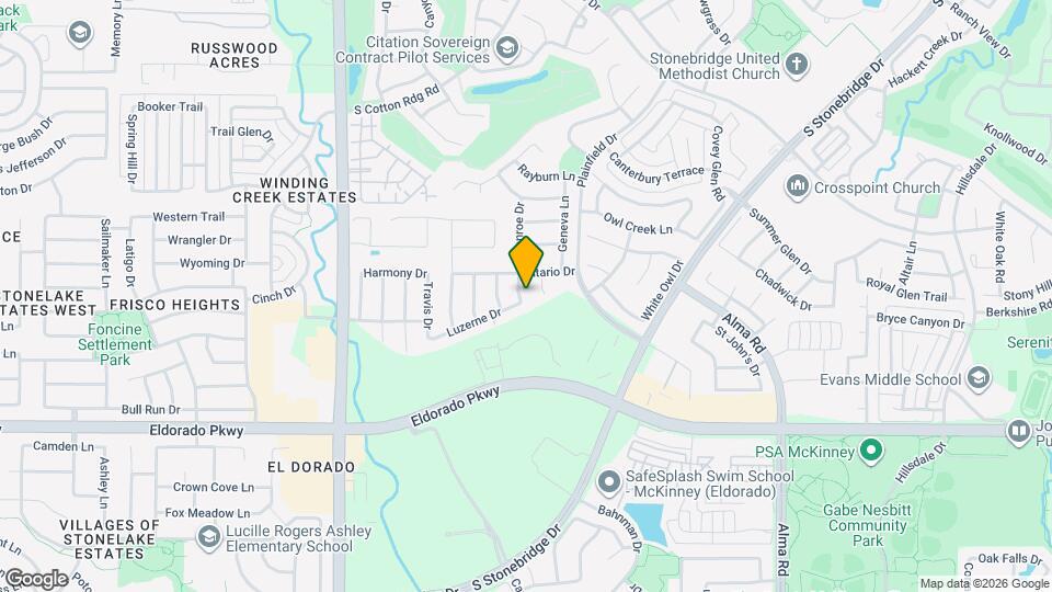 2605 Monroe Dr Mapa y Detalles de la Ubicación