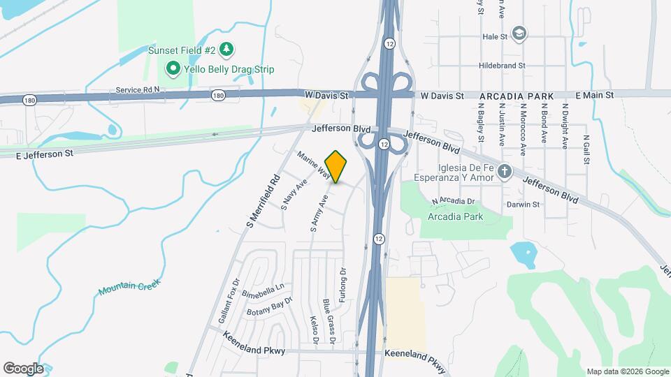 112 S Army Ave Map and Location Details