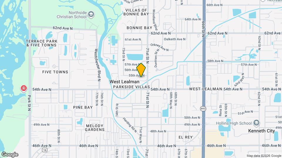 7135 Parkside Villas Dr N, Unit 7135 Mapa y Detalles de la Ubicación