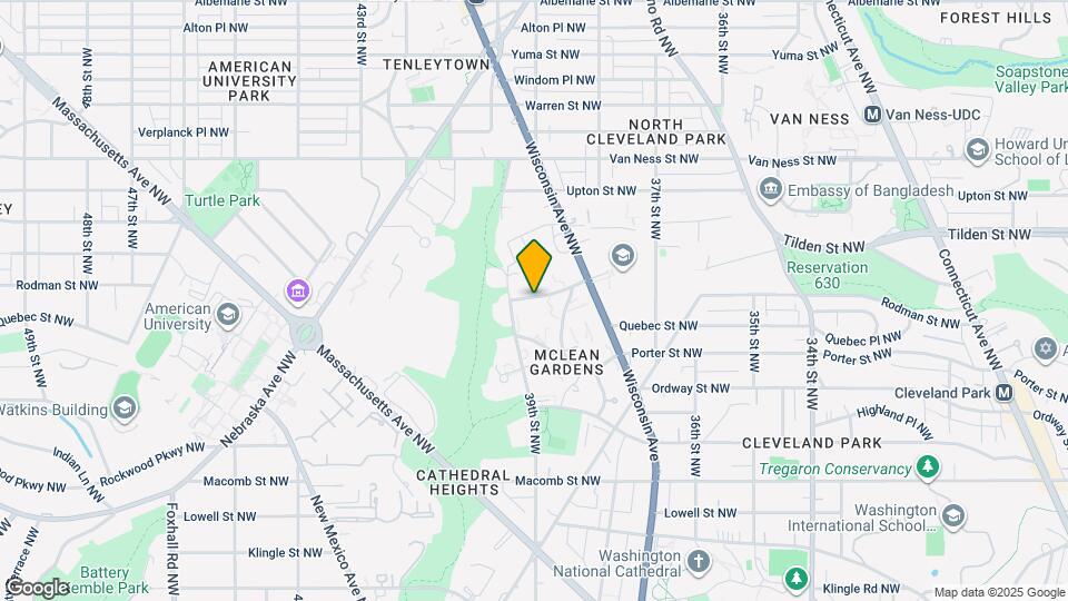 3880 Rodman St NW Map and Location Details