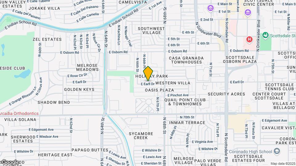 6644 E Earll Dr Mapa y Detalles de la Ubicación