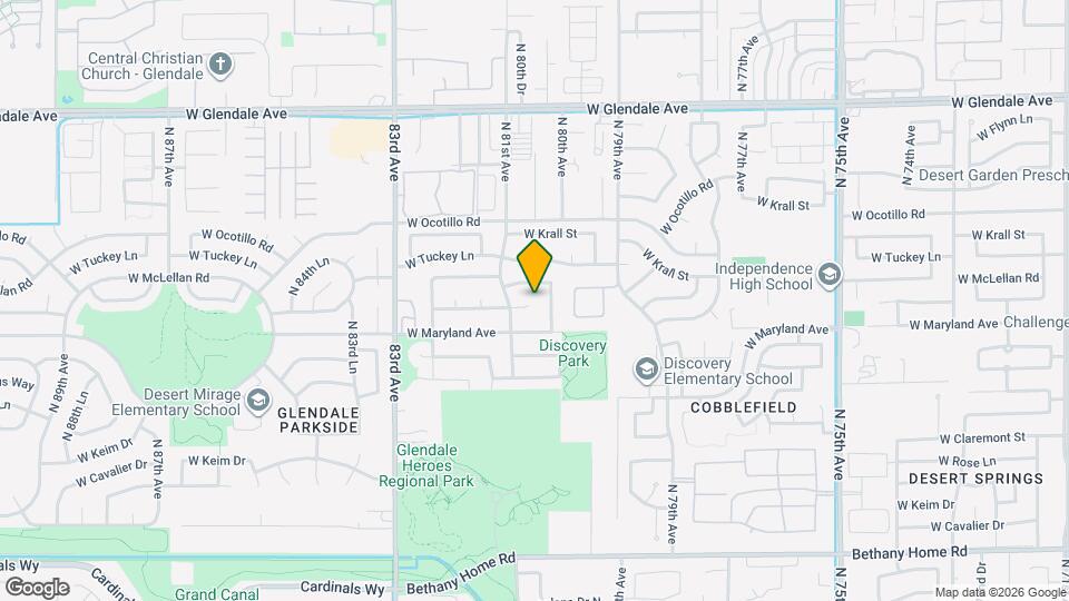 8010 W Sierra Vista Dr Map and Location Details