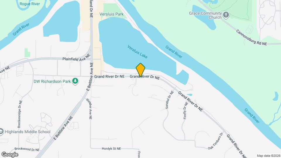 5053 Grand River Dr NE Map and Location Details
