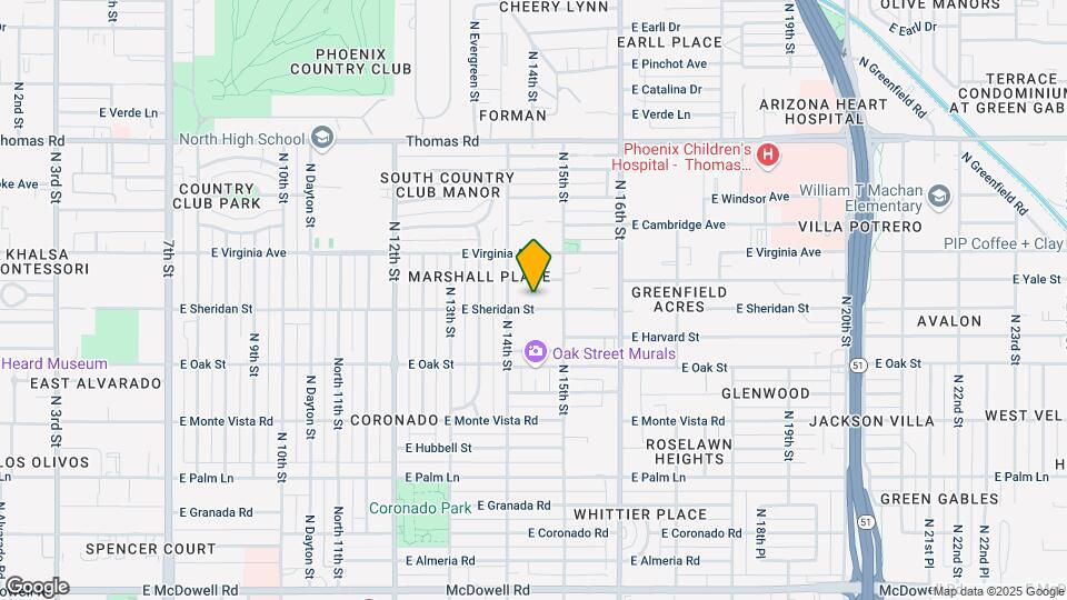 1426 E Sheridan St Map and Location Details