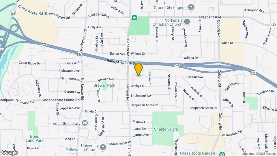 2118 Elysium Ave Map and Location Details