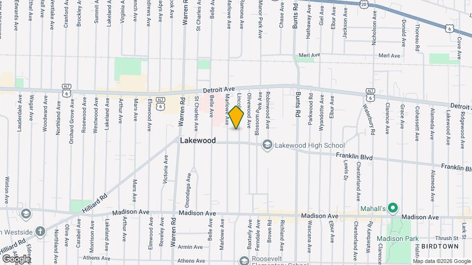 1500 Lincoln Ave Map and Location Details