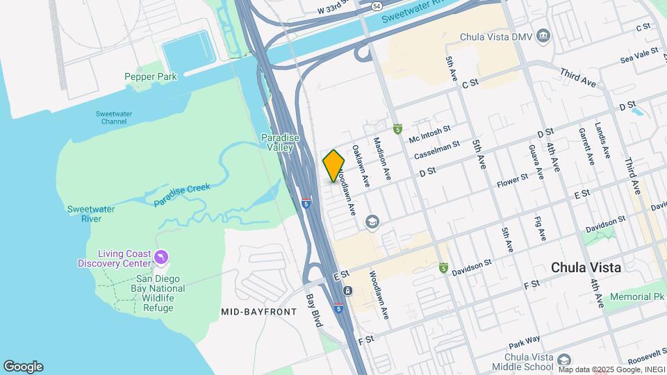 721 Shoreline Rd Map and Location Details