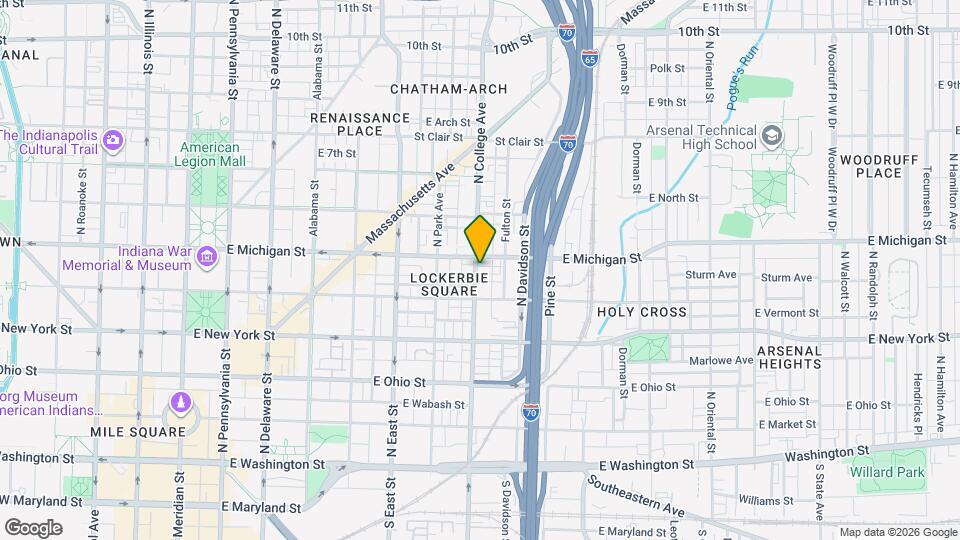 427 N College Ave Map and Location Details