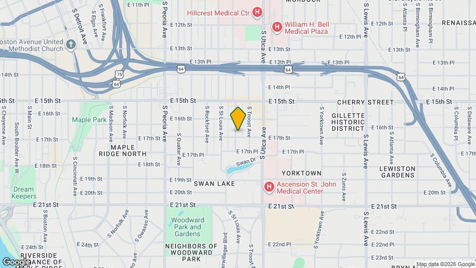 1625 S Trenton Ave Map and Location Details