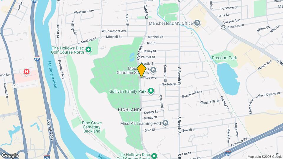 535 Calef Rd Map and Location Details