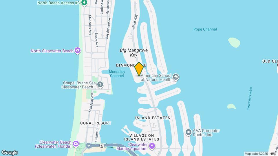 610 Island Way Map and Location Details