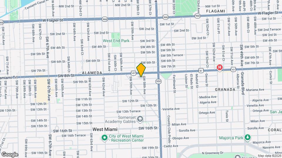 5816 SW 9th St Map and Location Details