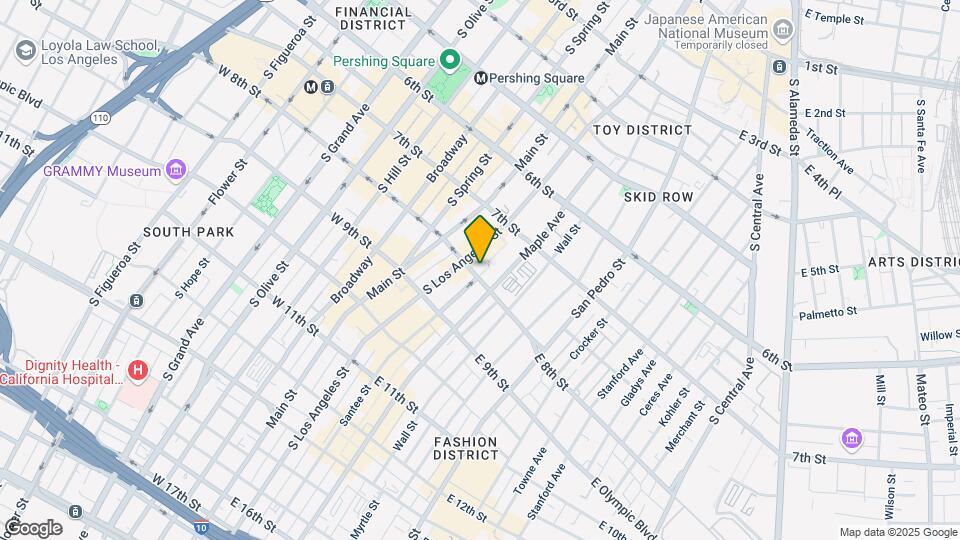 Garment Lofts Map and Location Details