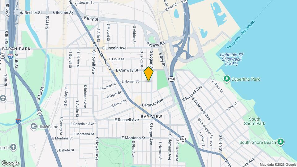 2507 S Logan Ave Map and Location Details