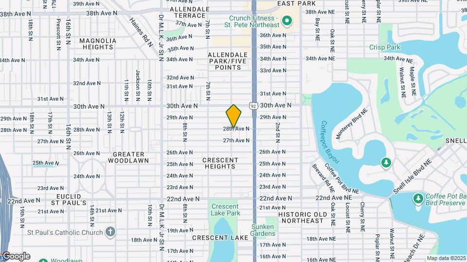 496 28th Ave N, Unit 1 Map and Location Details