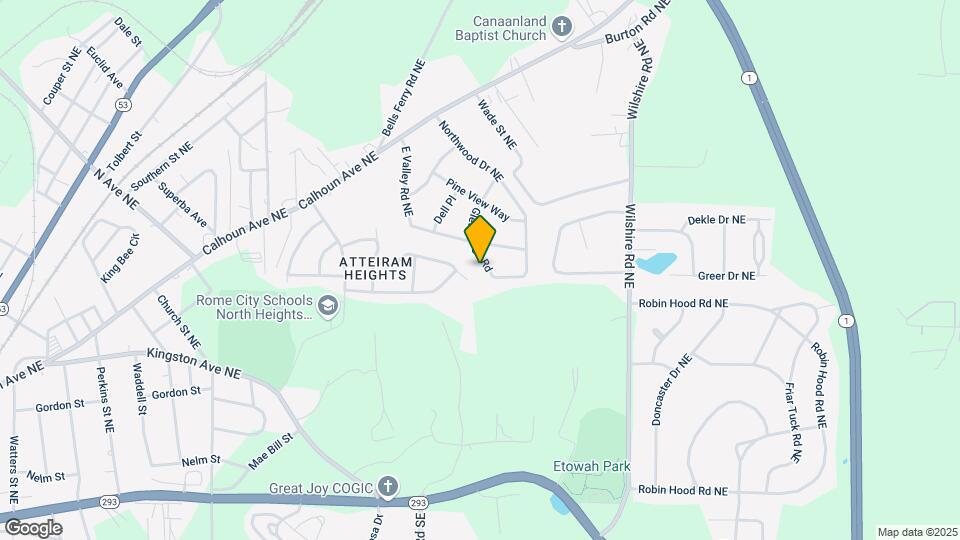 204 Glen Ridge Rd Map and Location Details