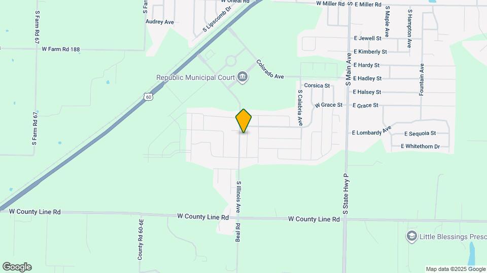 1327 S Normandy Ave Map and Location Details