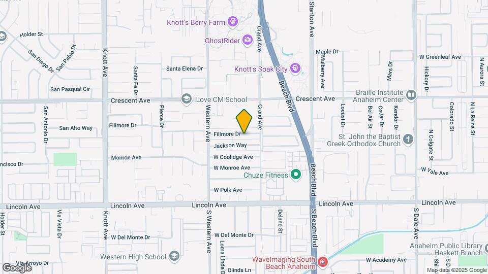 7680 Fillmore Dr Map and Location Details
