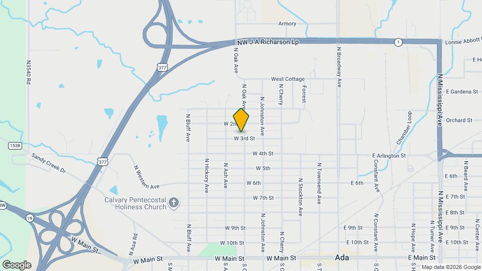901 N Oak Ave Map and Location Details