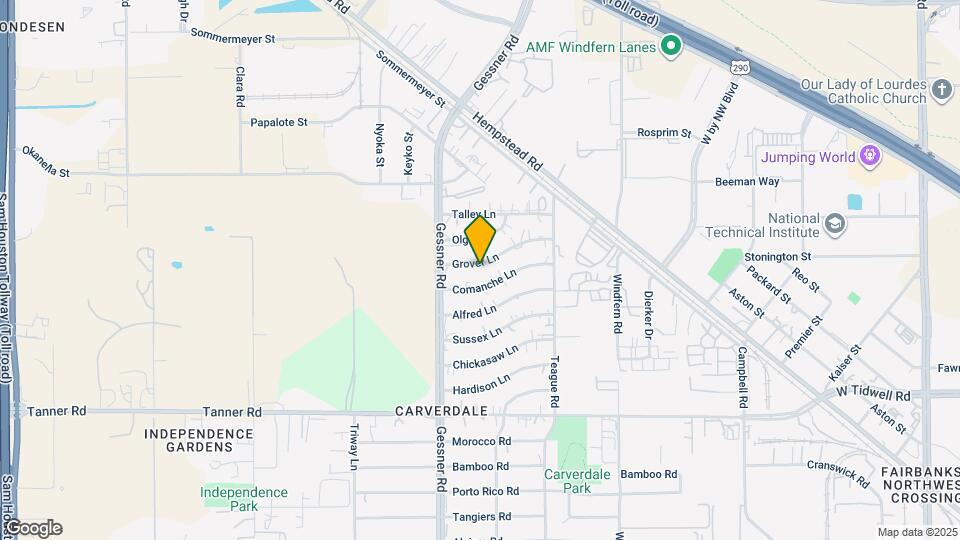 10119 Grover Ln Map and Location Details