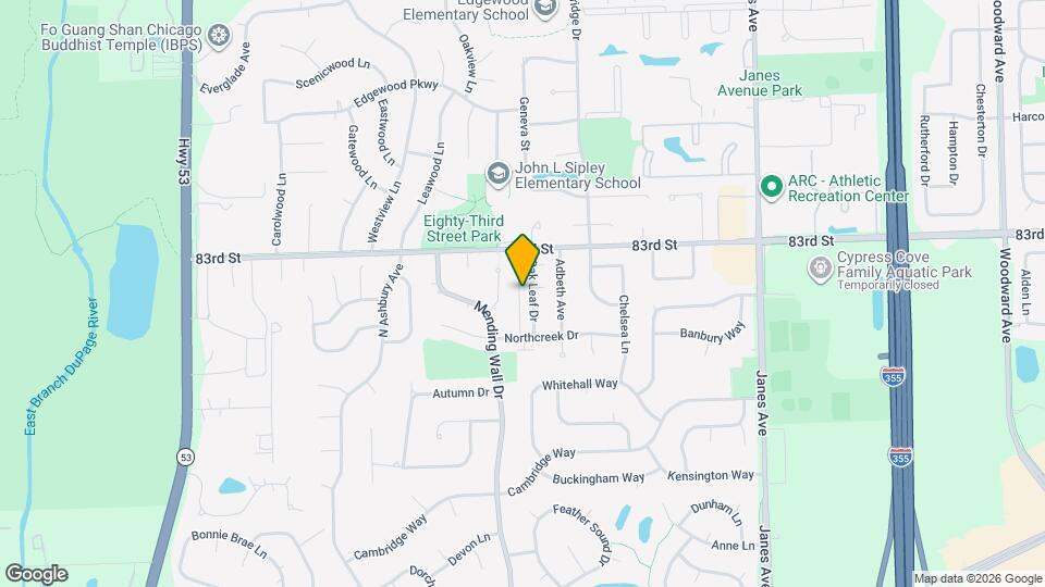 2710 Northcreek Dr, Unit 1804 Mapa y Detalles de la Ubicación